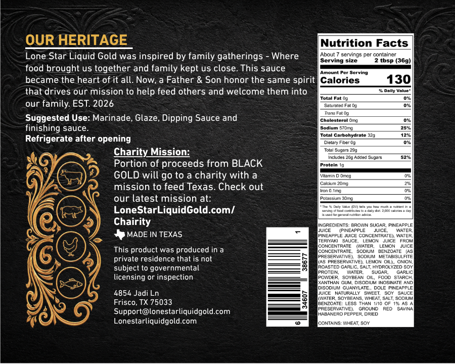 Black Gold - 8 oz - Founder’s Edition (Pre-Order)